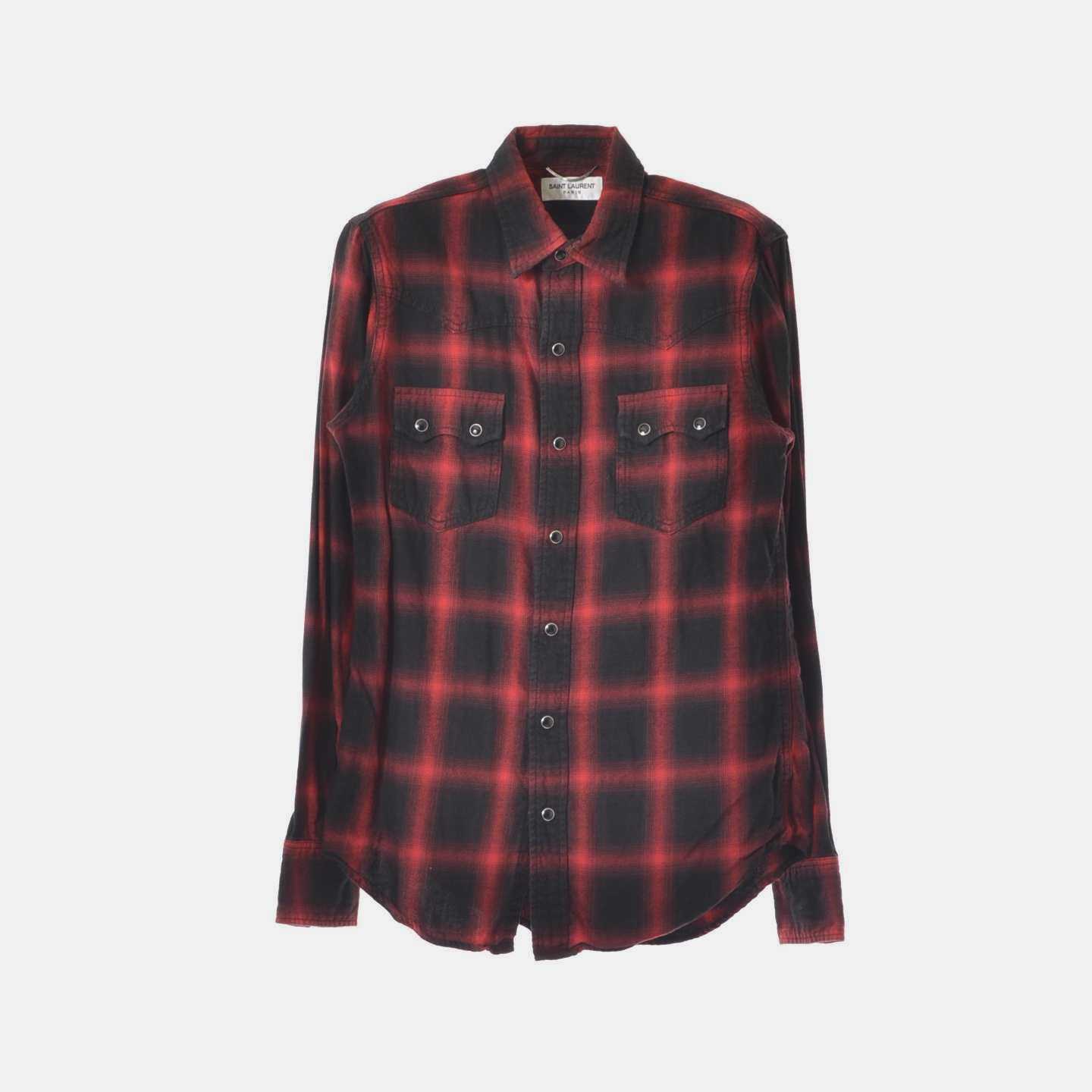 OMBRE CHECKED WESTERN SHIRT