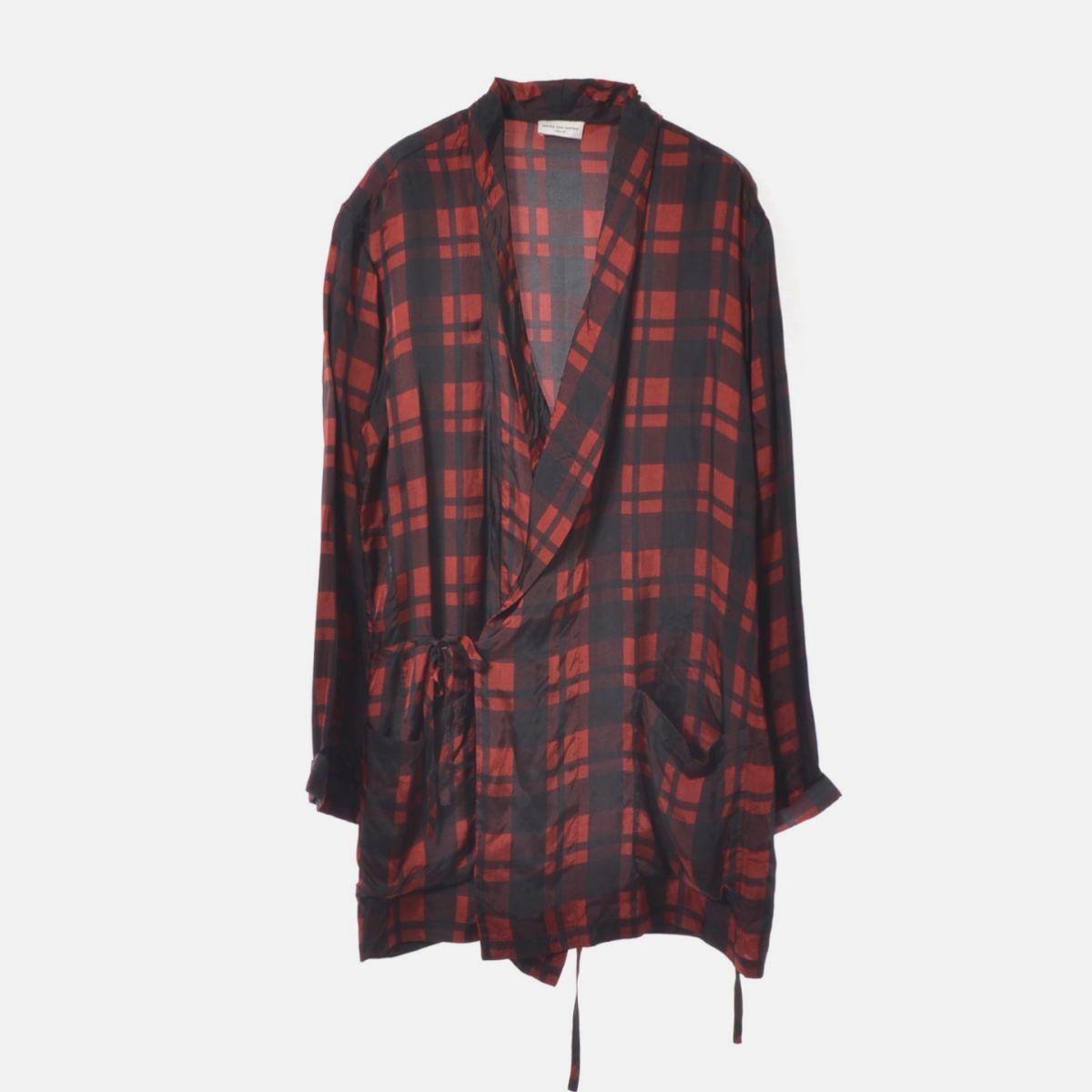RAYON CKECKED GOWN SHIRT