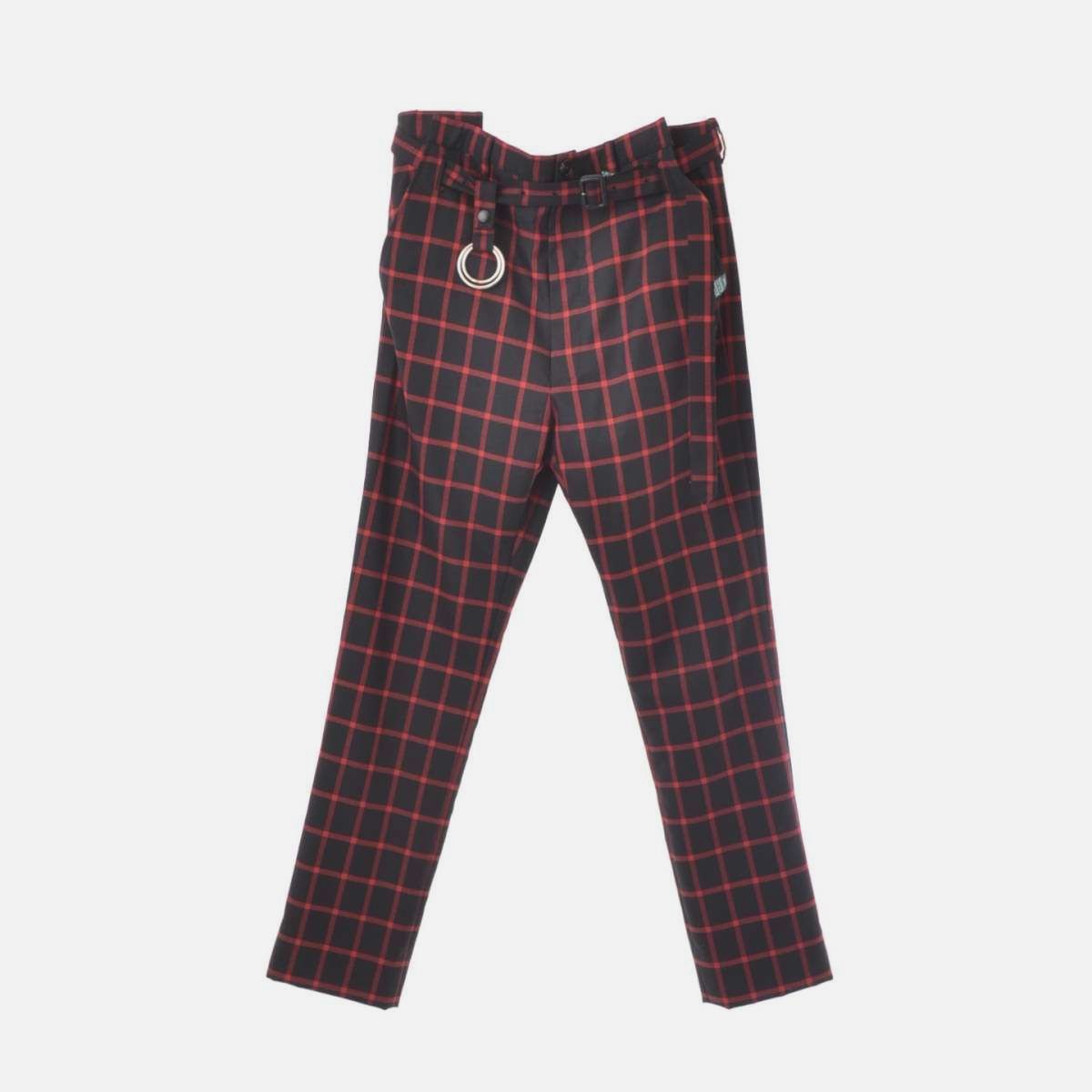 FRONT GATHER CHECK PANT